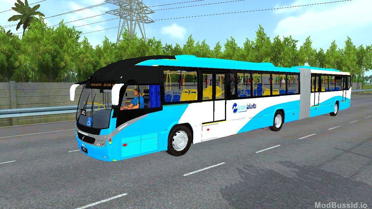 Photo of Bus Transjakarta Gandeng 2