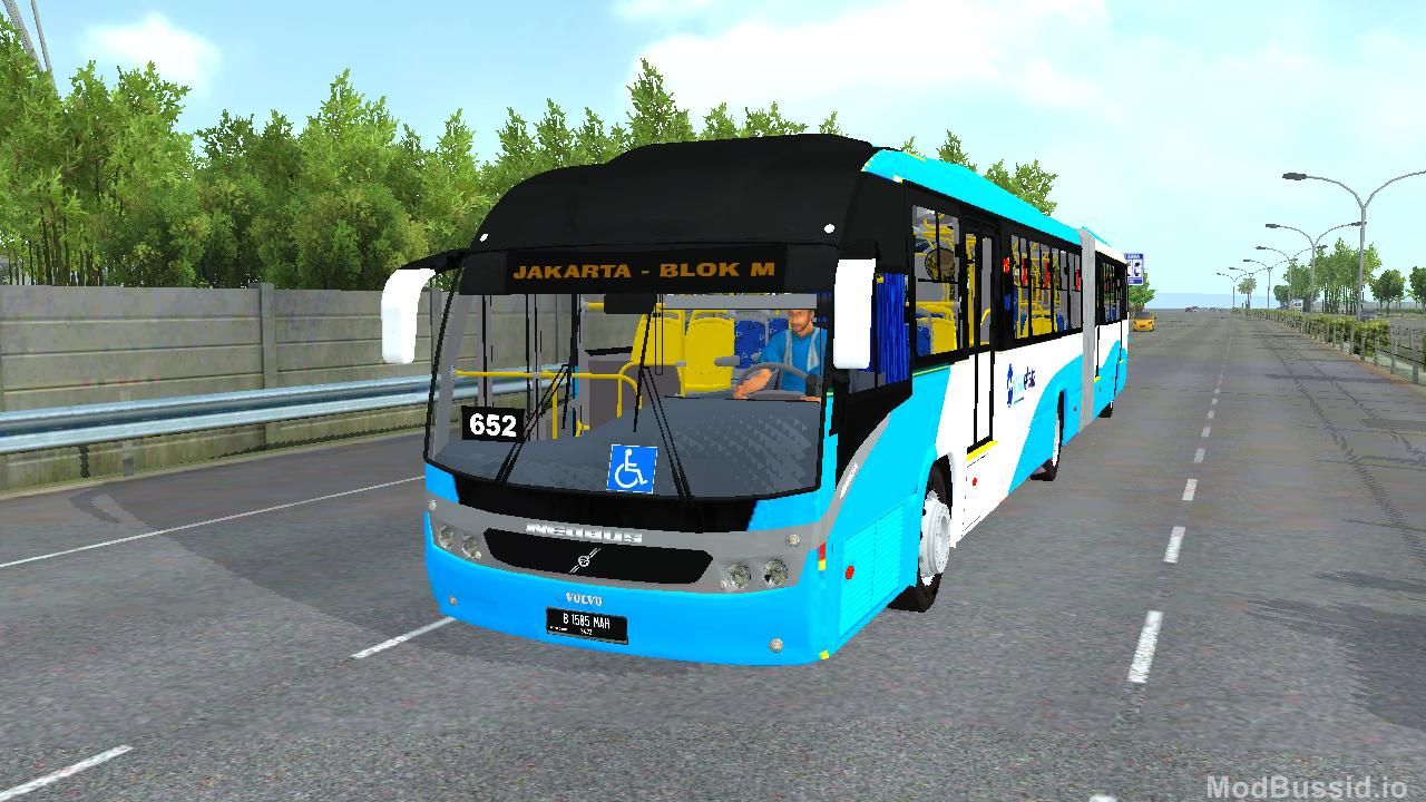 Download Mod Bussid Bus Transjakarta Gandeng