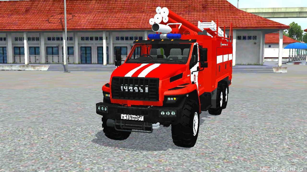 Download MOD BUSSID FireTruck Ural Next