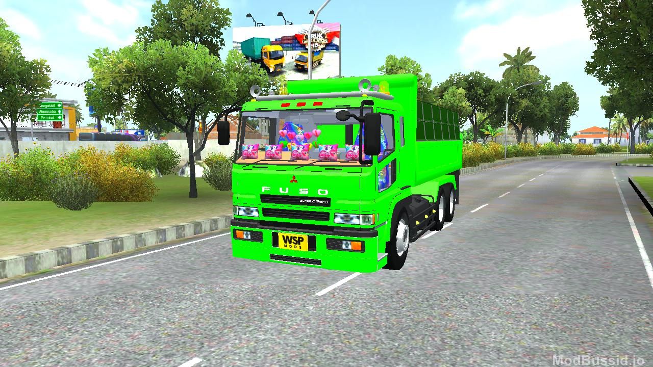 Download MOD BUSSID Fuso Tribal Muatan Kayu