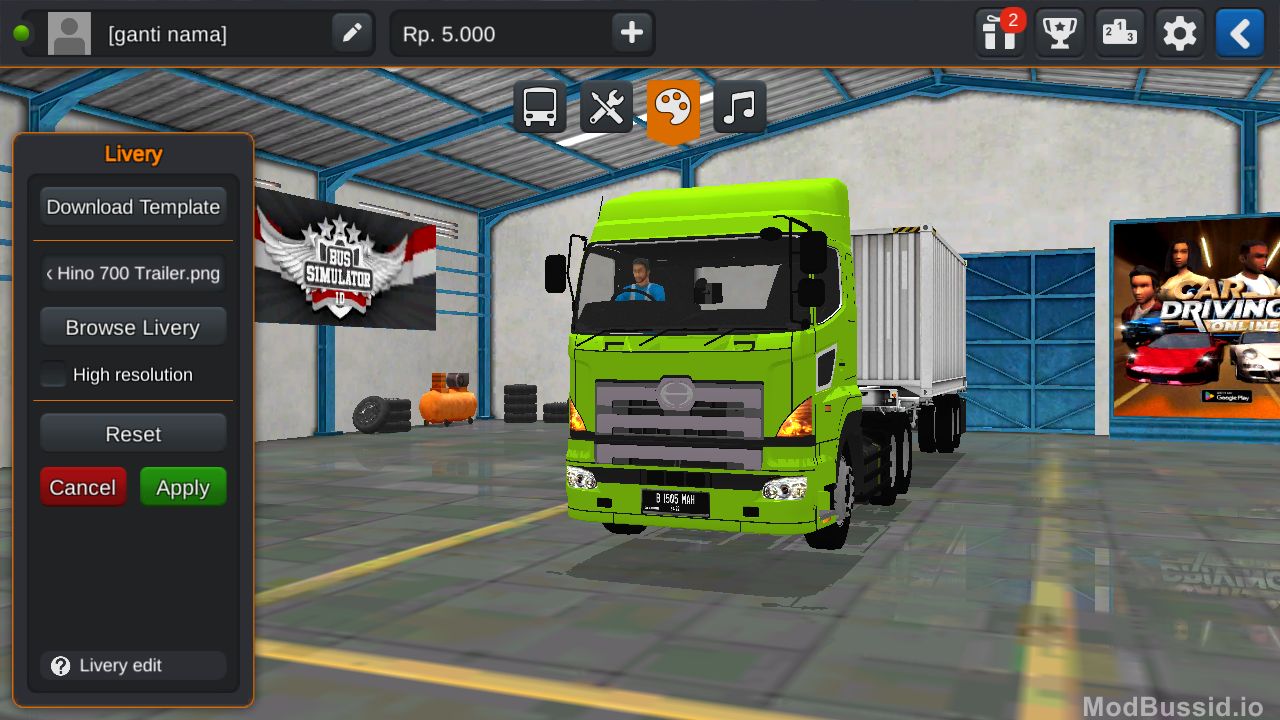 Photo of Hino 700 Peti Kemas MAH Channel 7