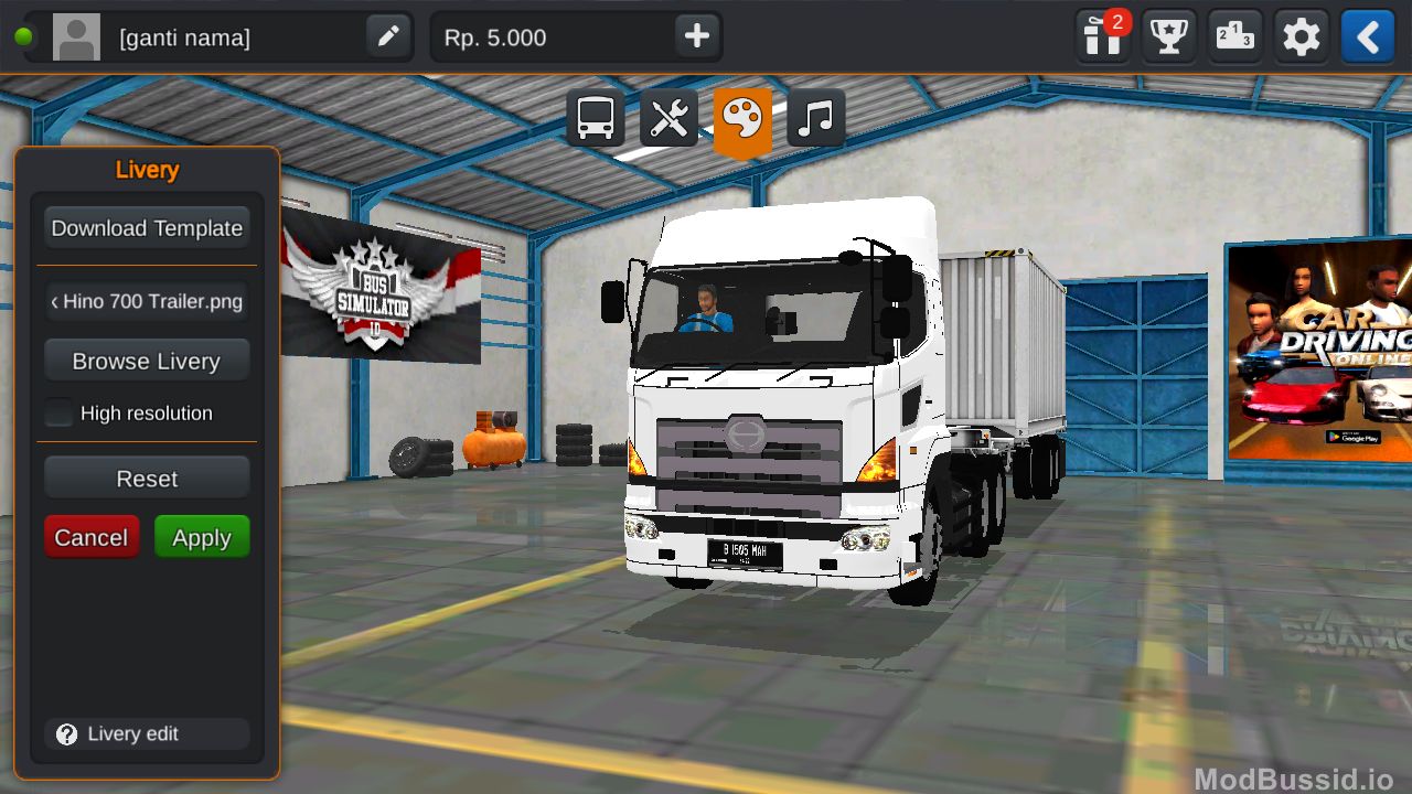 Photo of Hino 700 Peti Kemas MAH Channel 8