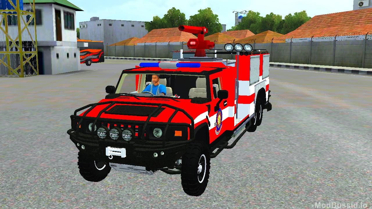 Download MOD BUSSID Hummer H2 Damkar