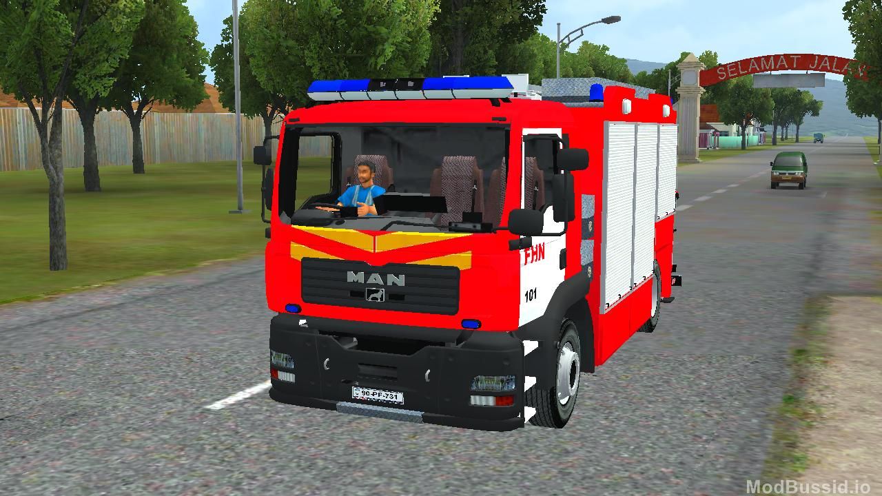 Download MOD BUSSID MAN FC Firetruck