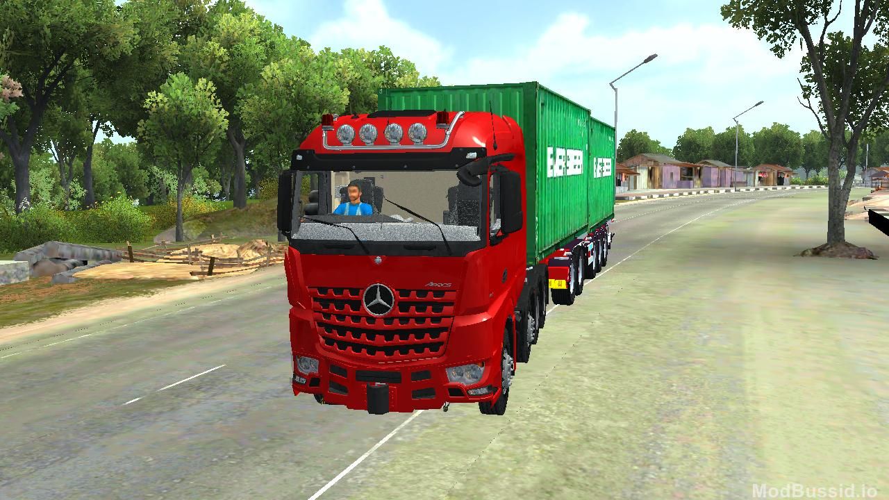 Download MOD BUSSID Mercedes-Benz Arocs SLT 4163 8X4 Euro 6cc