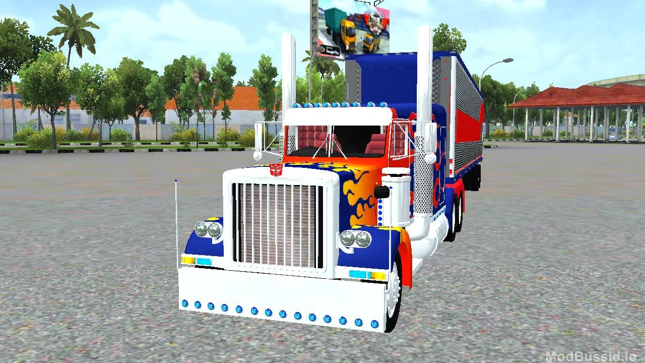 Download MOD BUSSID Truk Optimus Prime MAH Channel