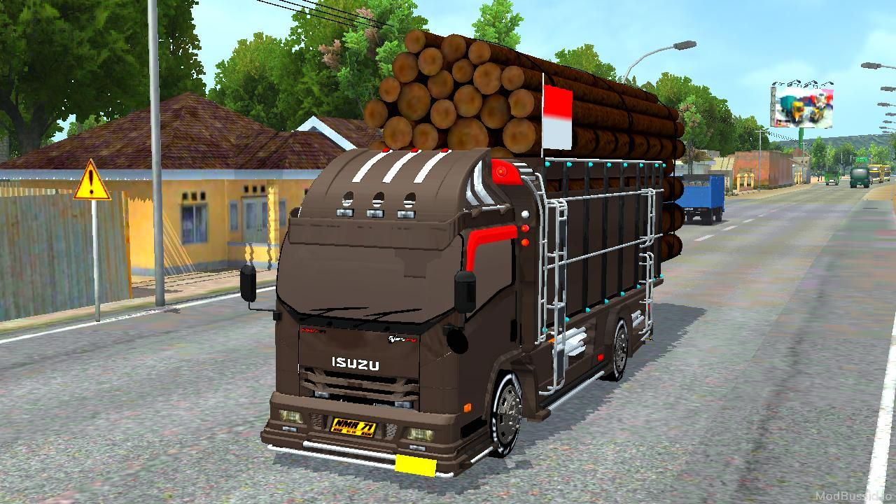 Download MOD BUSSID Isuzu NMR 71 Muatan