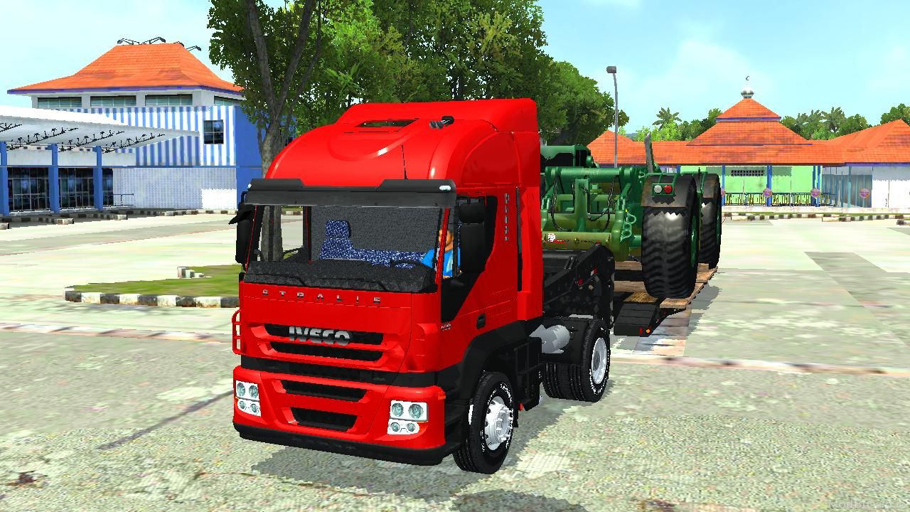 Download MOD BUSSID Iveco Stralis NR 4X2 Overload Trailers