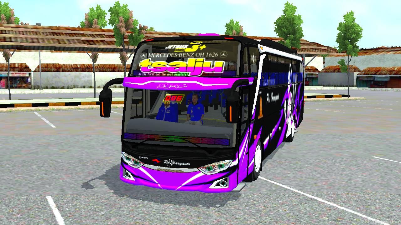 Download Mod Bussid Bus JB 3+ MHD (Purple version) By MD CREATION