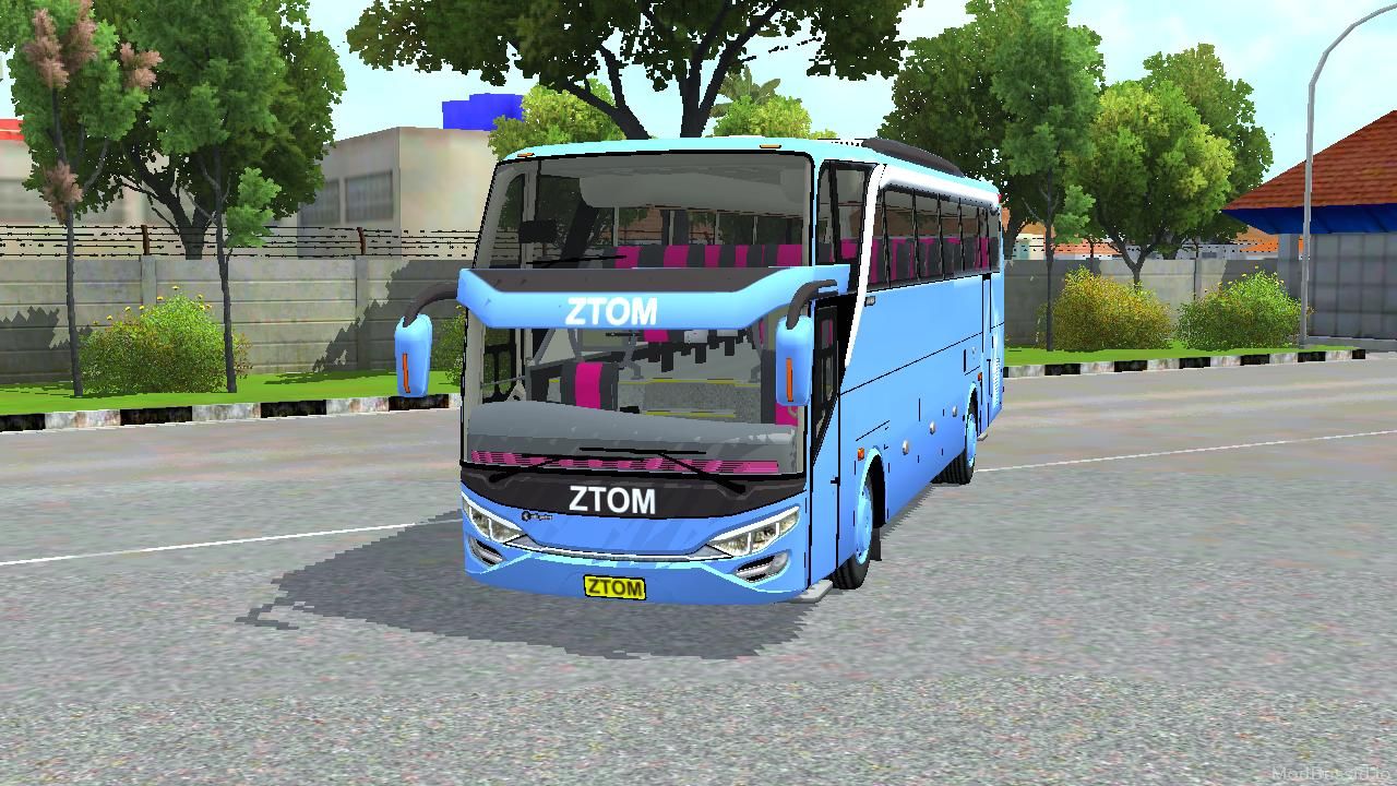 Download Mod Bussid Bus JB2 SHD+ Adiputro Hino RK8 By ZTOM