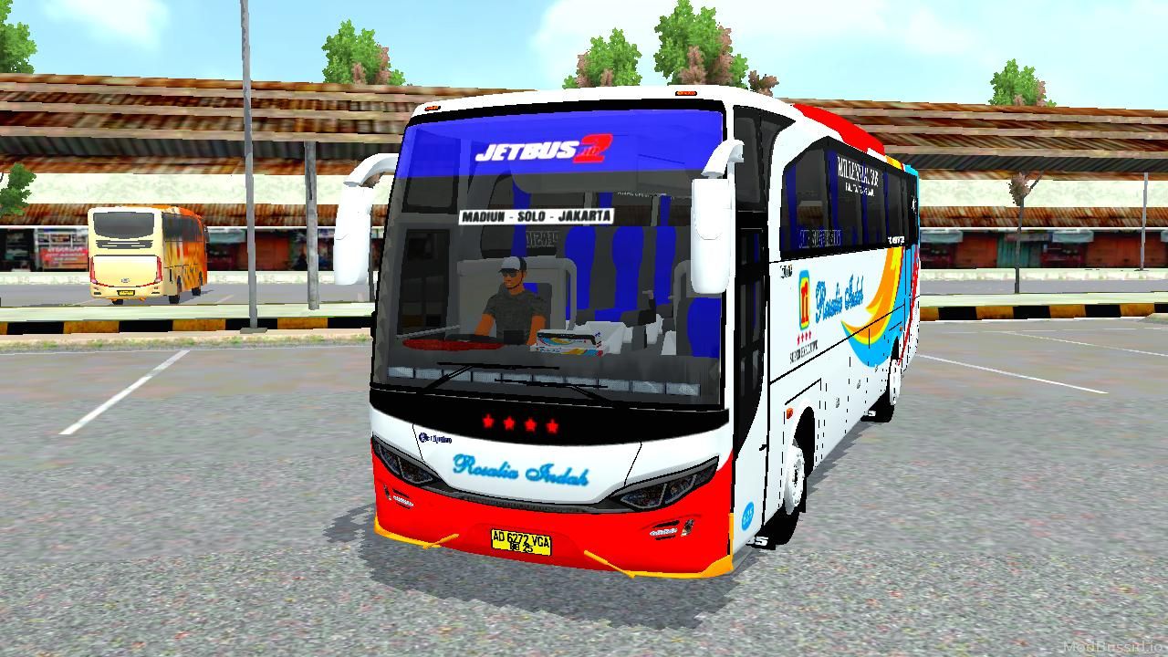 Download Mod Bussid Bus JB2 TRAVEGO By MD CREATION