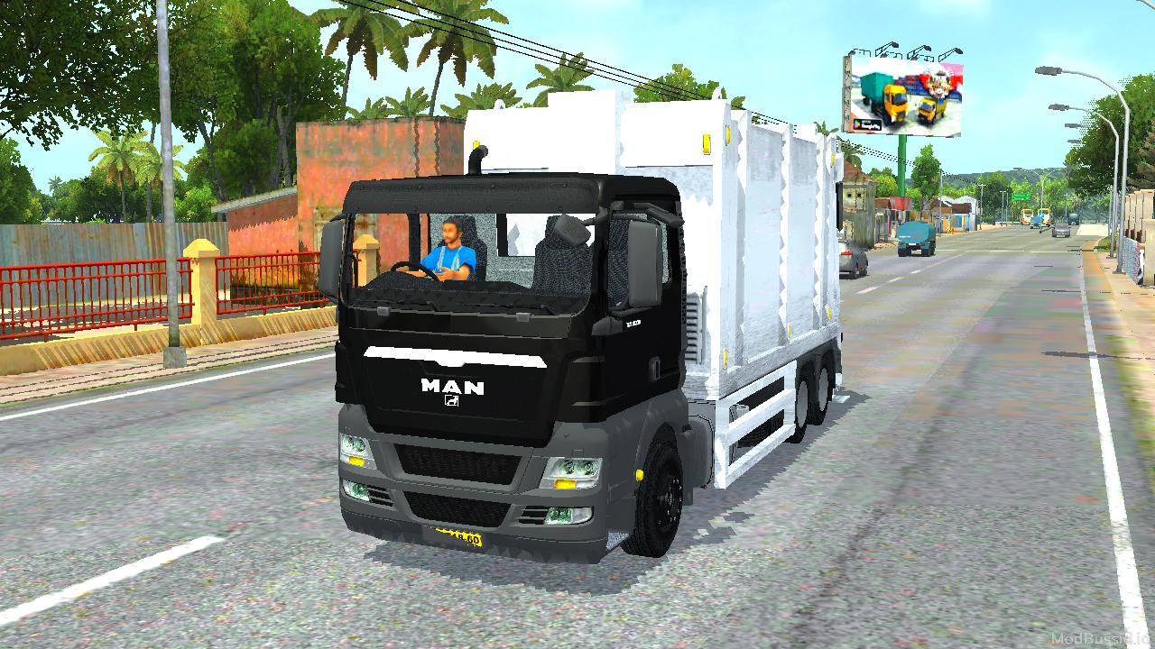 Download MOD BUSSID MAN TGS 18.320 Truk Sampah