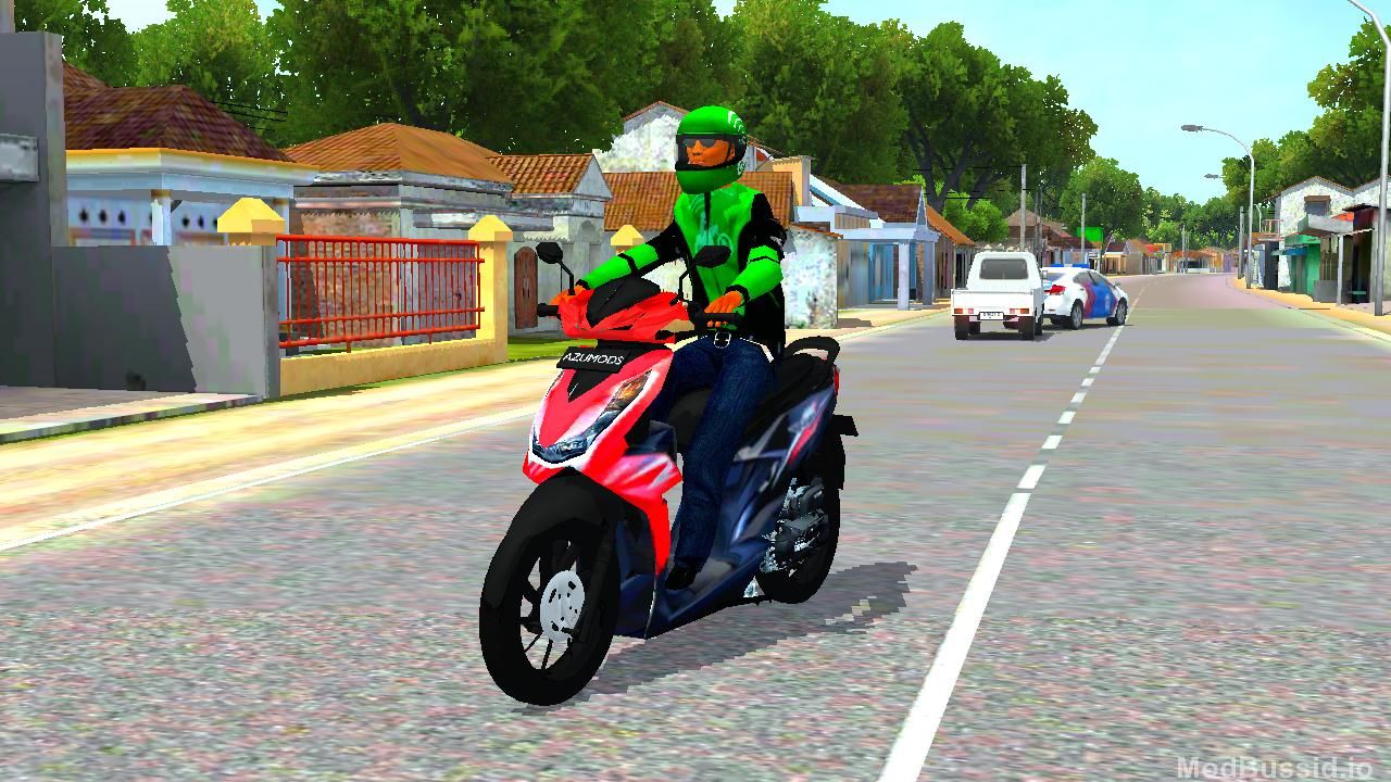 Download MOD BUSSID MOD GOJEK MOTOR BEAT BY AZUMODS