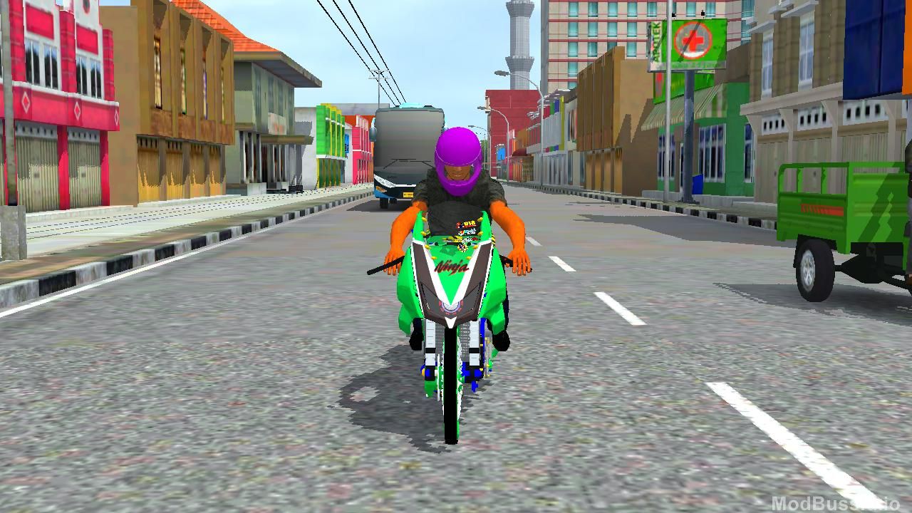 Photo of MOD NINJA 150 RR DRAG BUSSID FREE BY AZUMODS 1