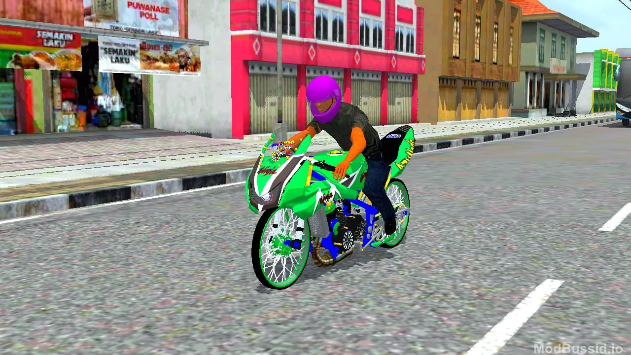 Download MOD BUSSID MOD NINJA 150 RR DRAG BUSSID FREE BY AZUMODS