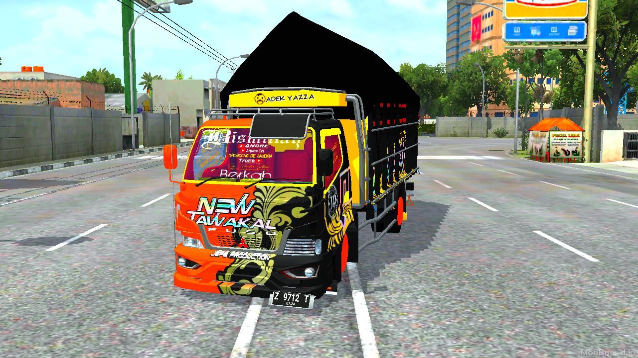 Download MOD BUSSID Mitsubishi Fuso New Tawakal