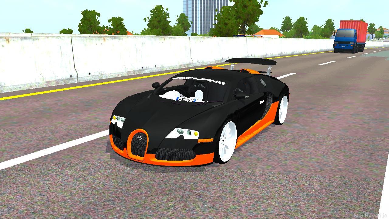 Download Mod Bussid Bugatti Veyron Super Sport Car By MAH Channel