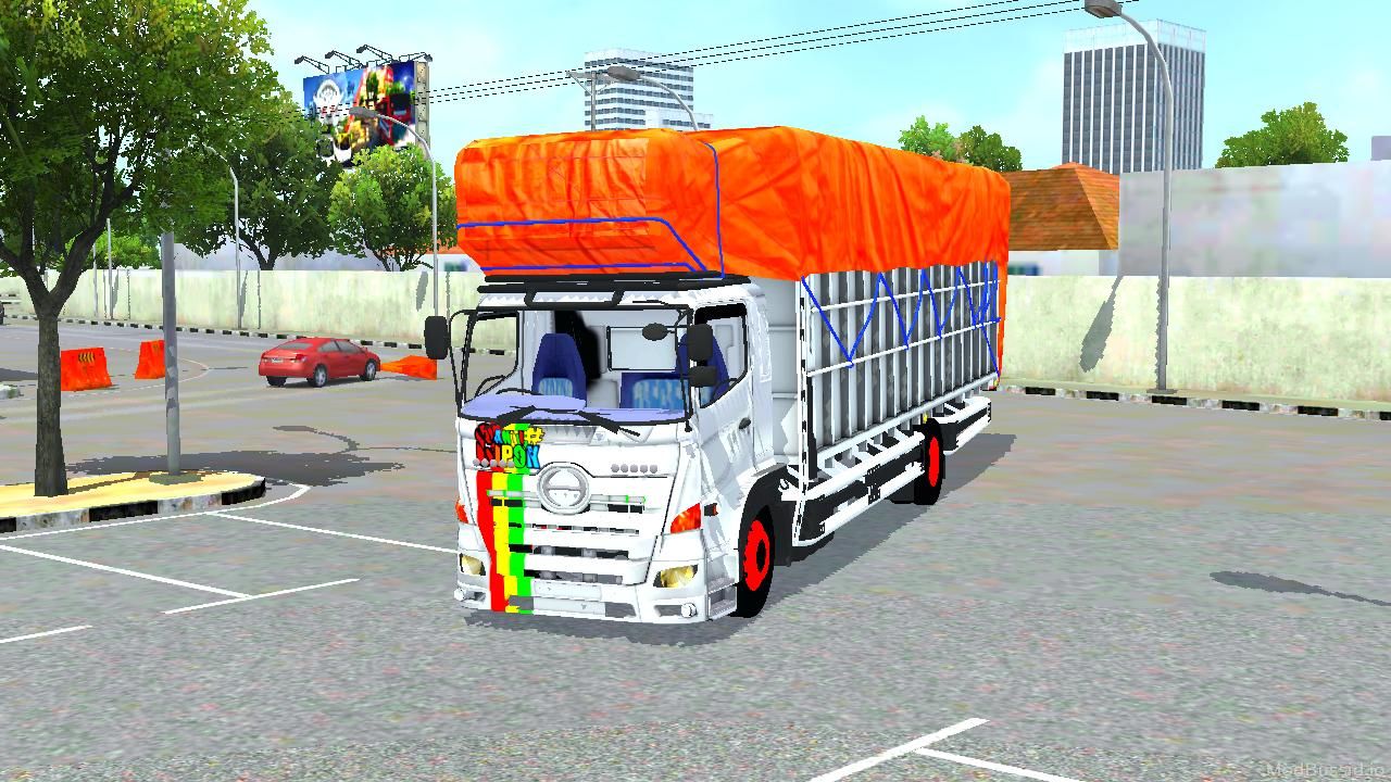 Download Mod Bussid Hino 500NG Terpal Oren