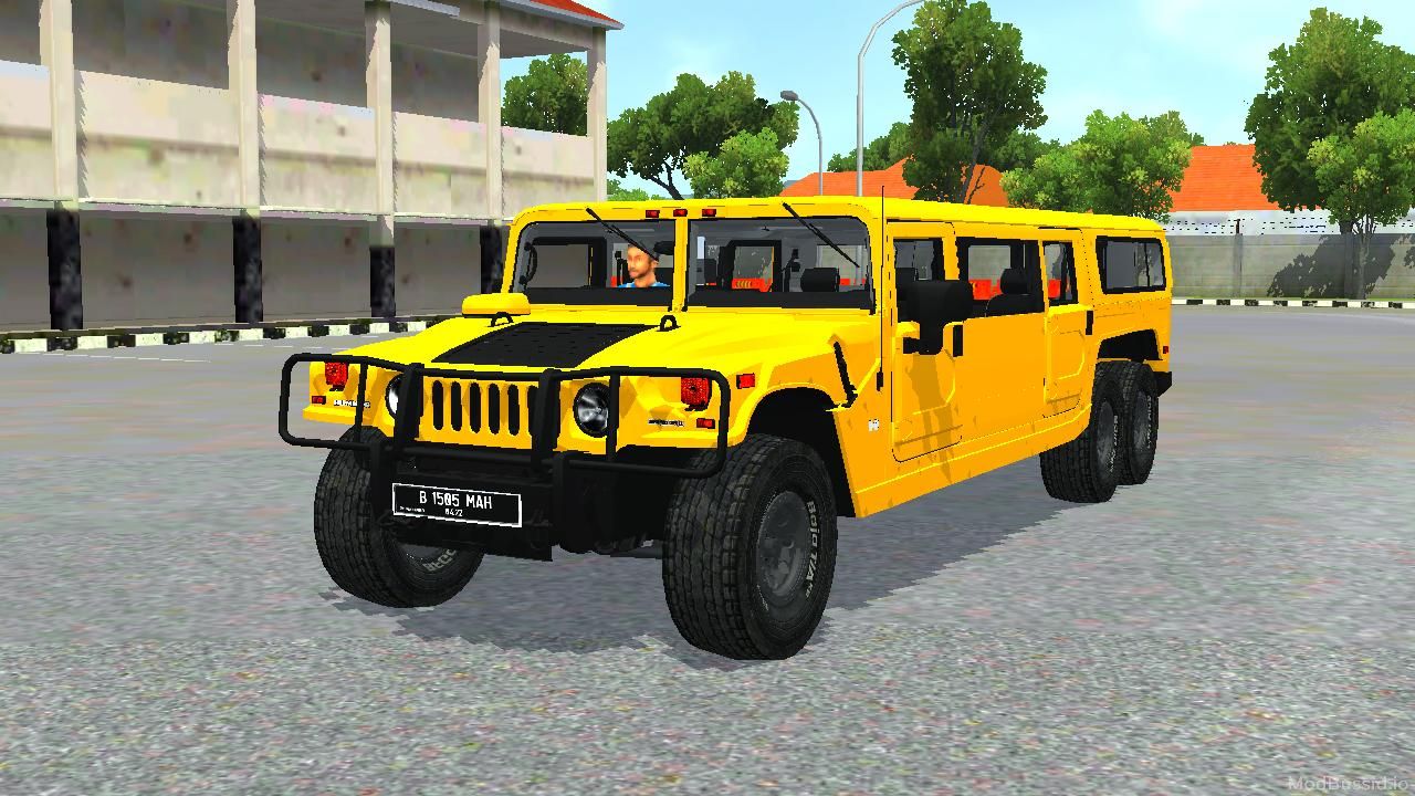 Download Mod Bussid Hummer H1 Limousine 6X6 By MAH Channel