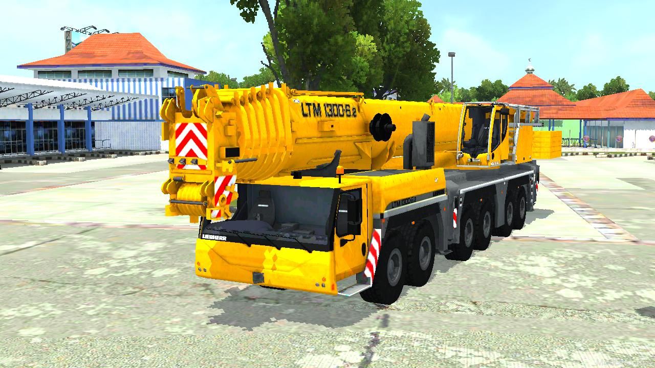 Download Mod Bussid Liebherr LTM 1300-6.2 Crane By Gonzalezvla
