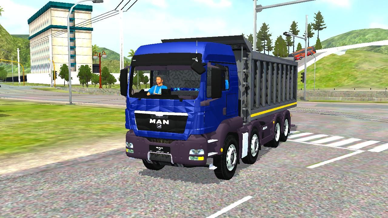 Download Mod Bussid MAN TGS 8×4 Truck By MP DESIGN