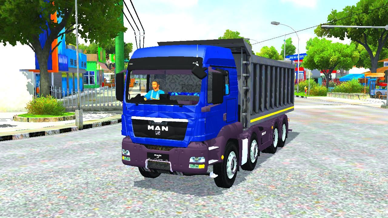 Download Mod Bussid MAN TGS 8×4 Dumper By MAH Channel