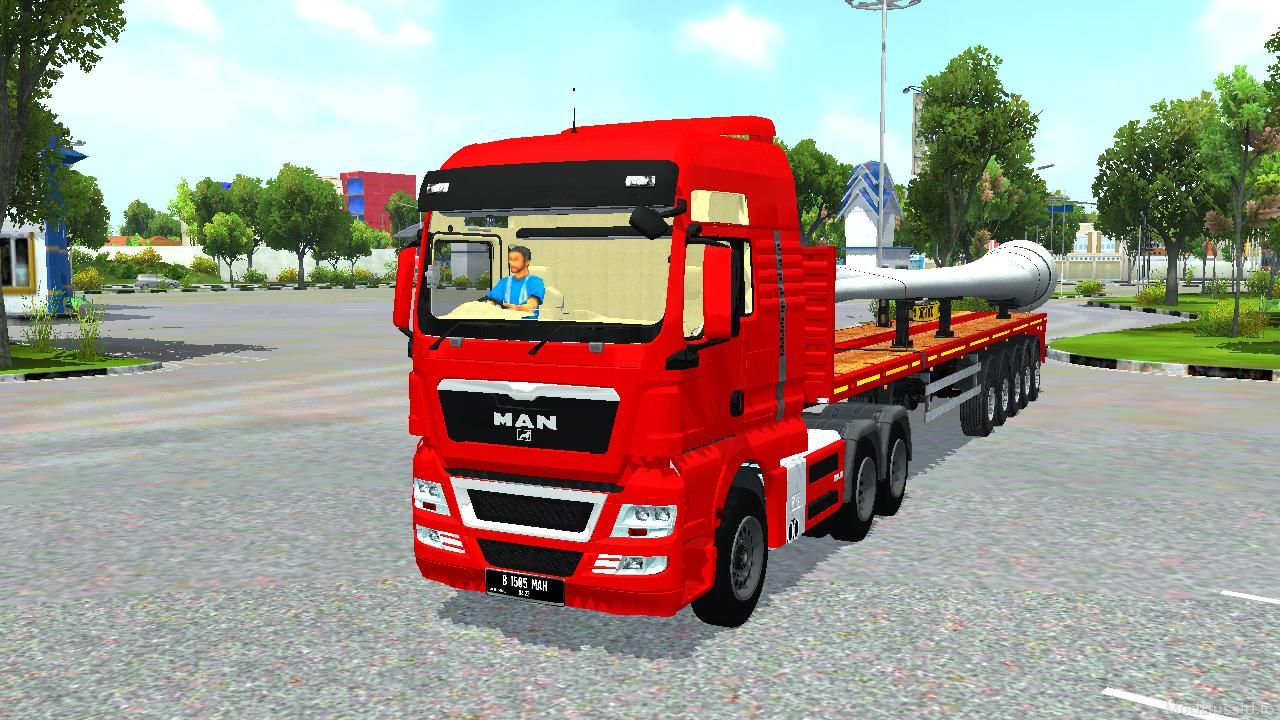 Download Mod Bussid MAN TGX V8 Turbine/Tower