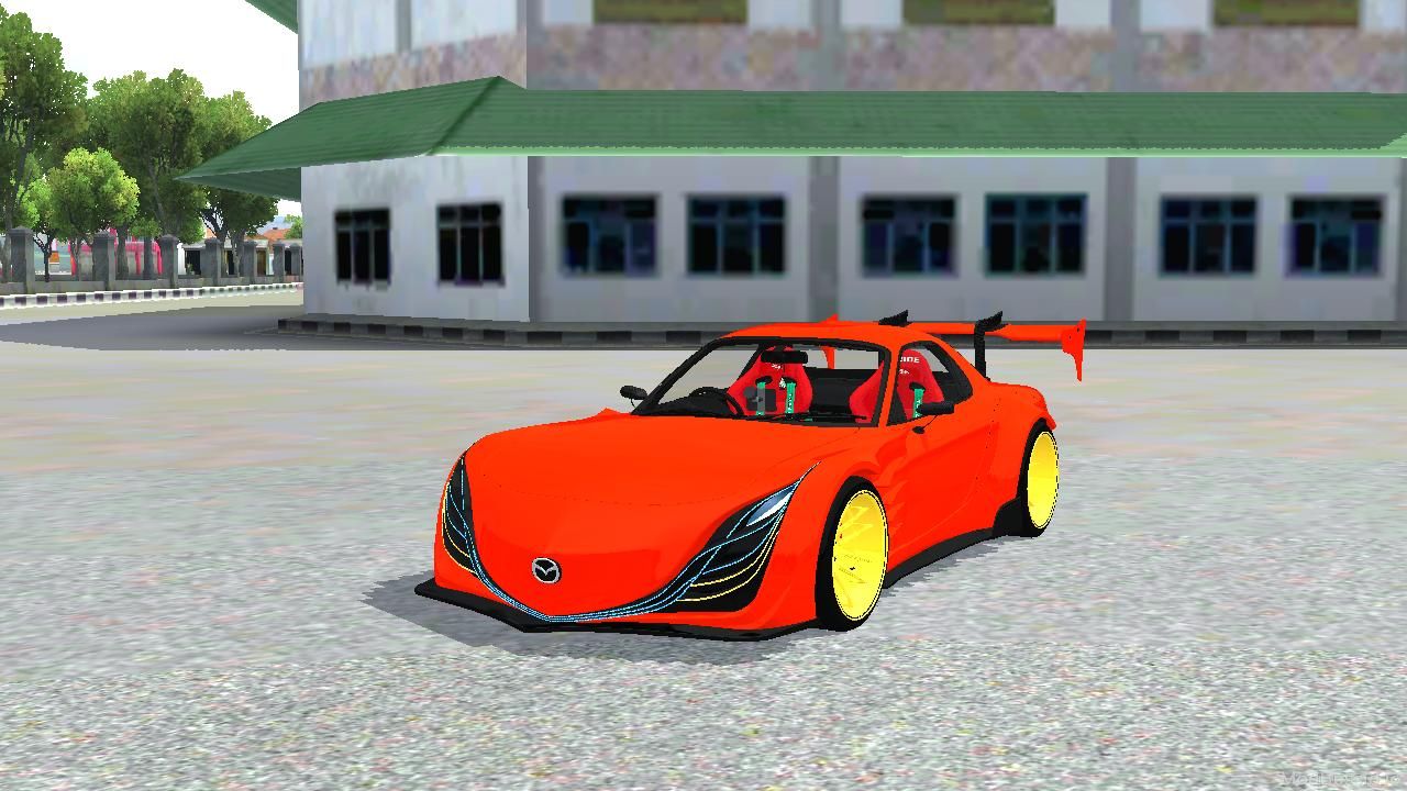 Download Mod Bussid Mazda RX-F7 Car By MAH Channel
