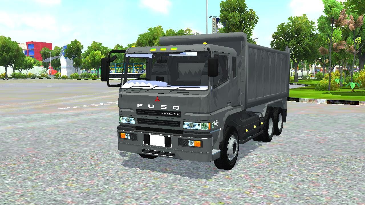 Download Mod Bussid Mitsubishi Fuso Super Great Dump Truck By MAH Channel
