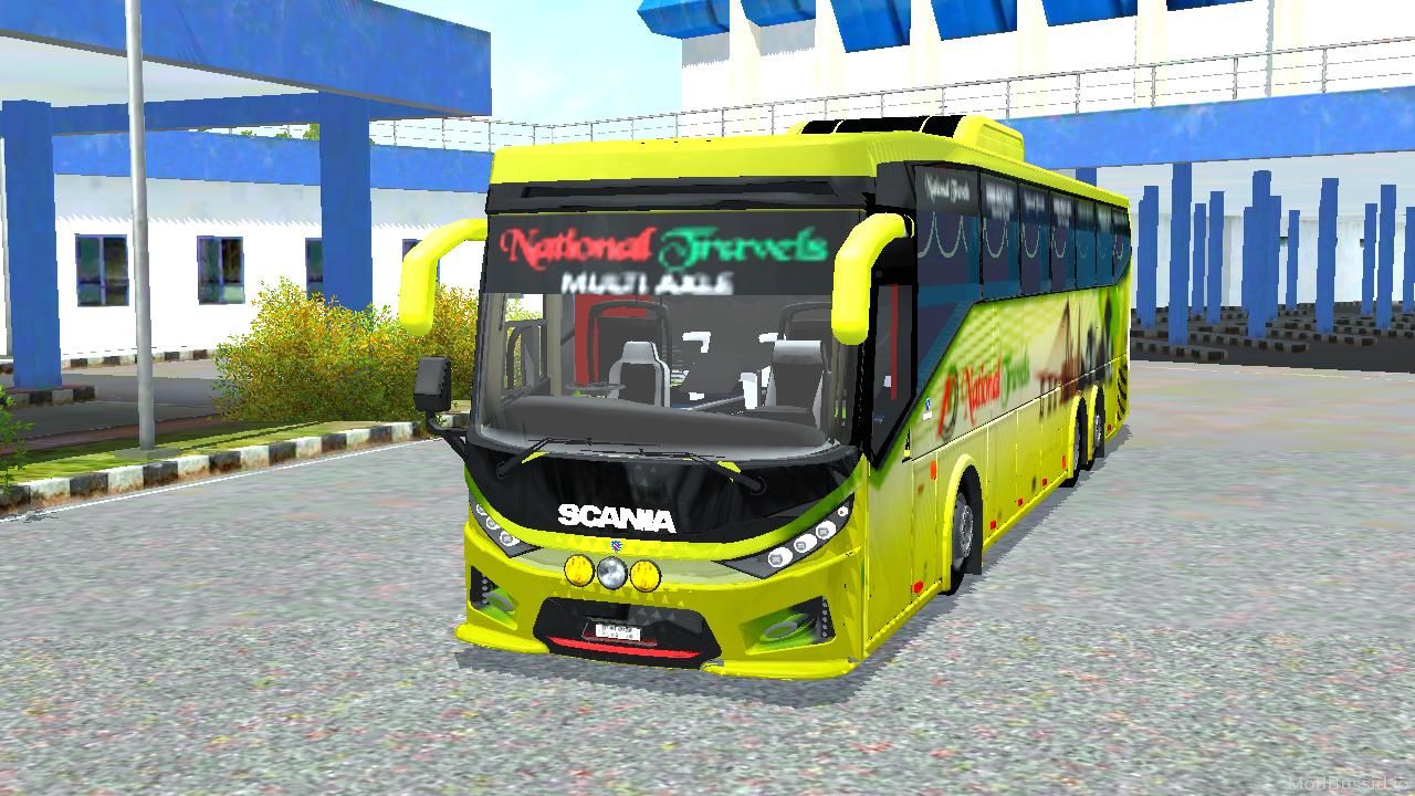 Download Mod Bussid Bus SKS Scania K410 Multiaxle By Fahim Auvro