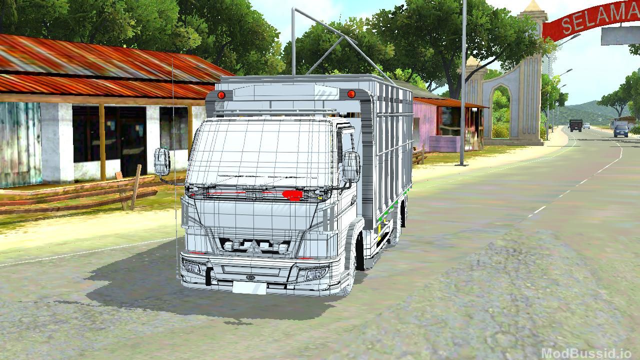 Download MOD BUSSID New Oppa Muda Kerangka Segitiga