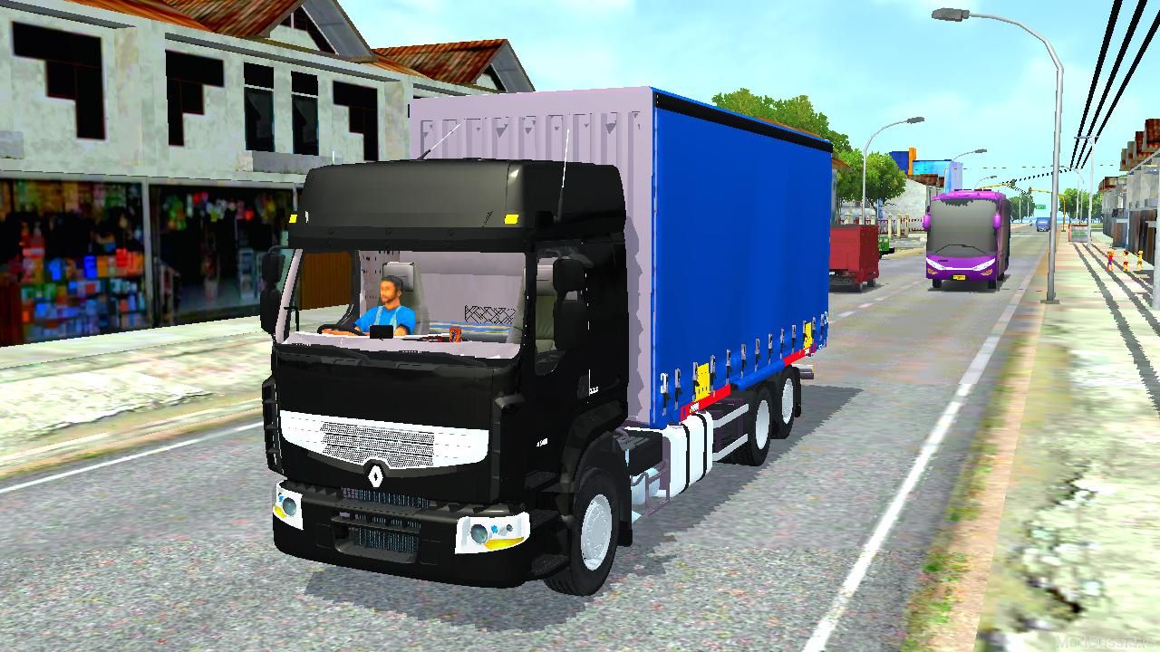Download MOD BUSSID Renault Premium 450 6×2 Lift