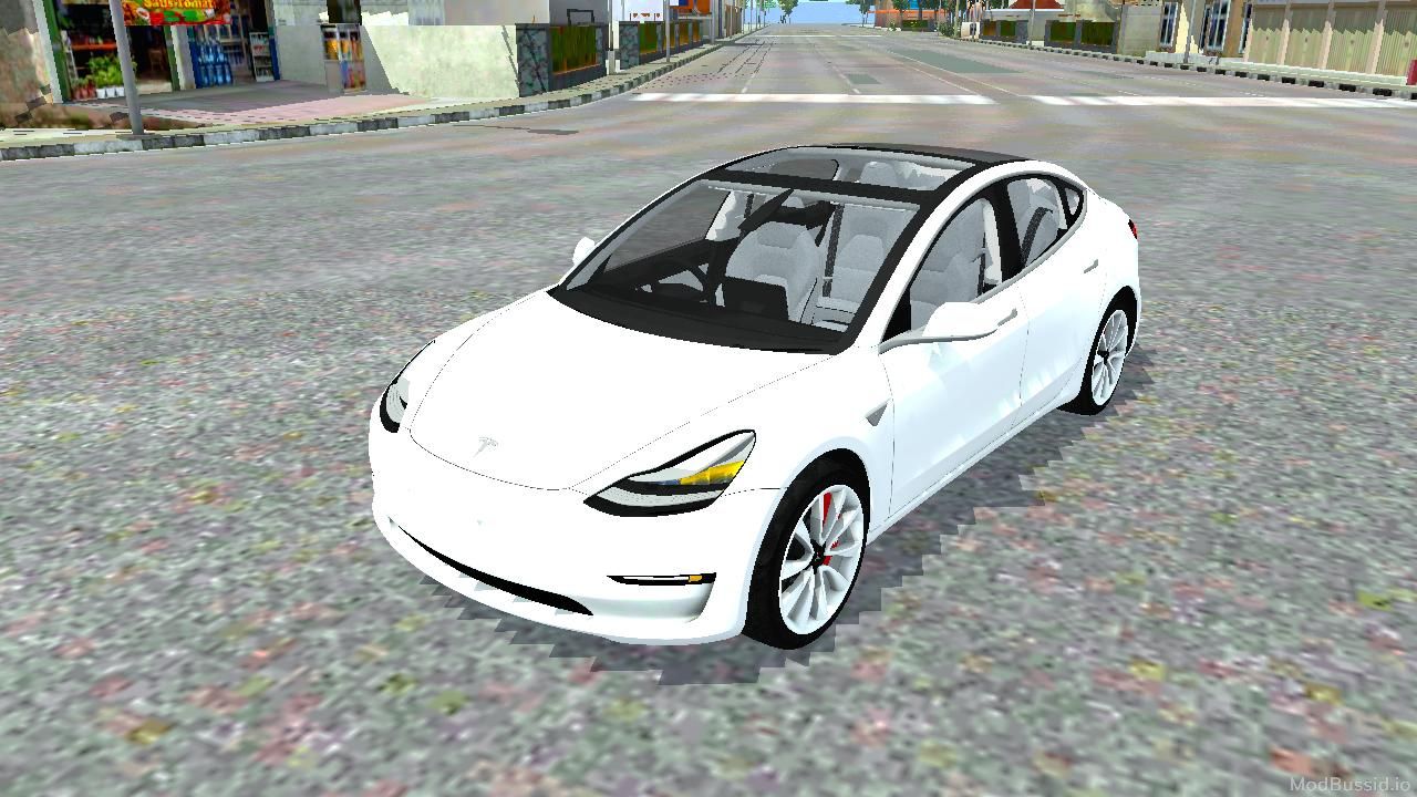 Download Mod Bussid Tesla Model 3