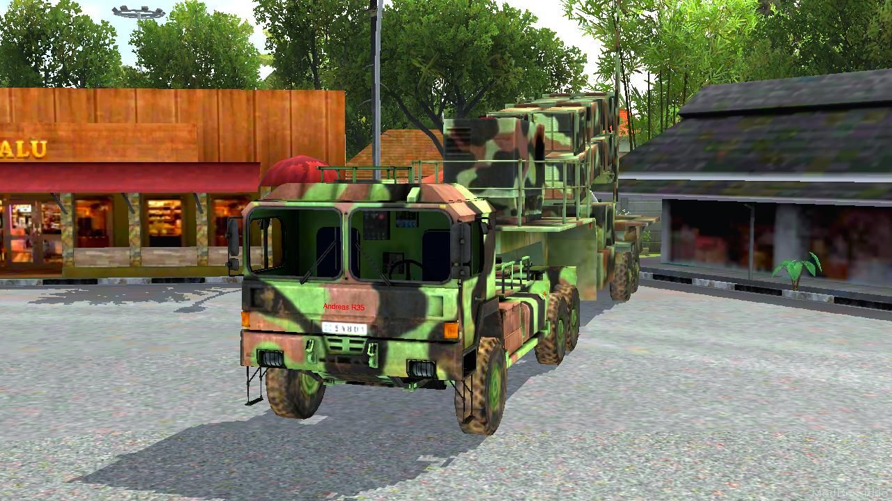 Download MOD BUSSID Trailer Peluncur Roket