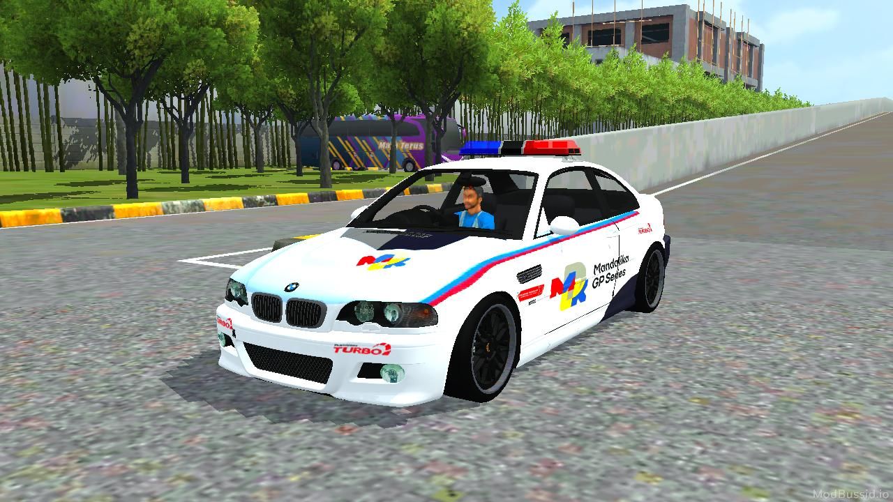 Download Mod Bussid BMW M3 Safet Car Mandalika GP