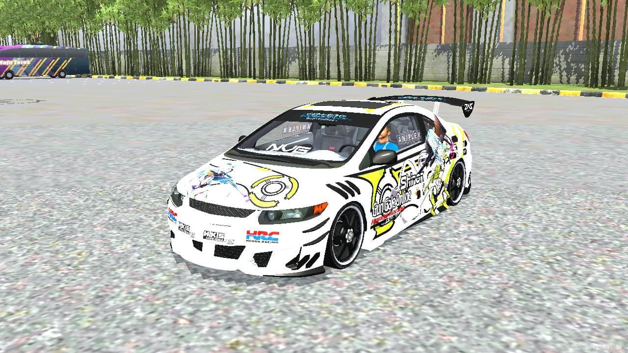 Download Mod Bussid Honda Civic SI Juiced Tuned Shinon Itasha