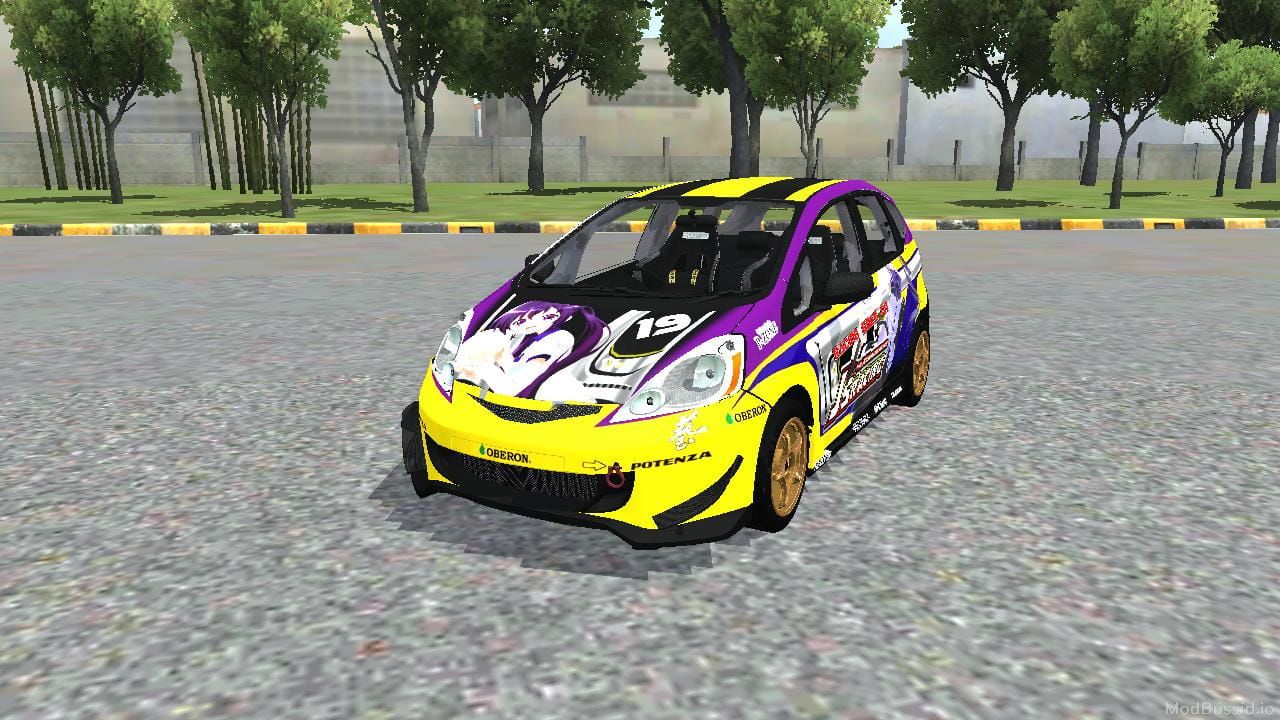 Download Mod Bussid Honda Jazz RS W Rize Tedeza Itasha