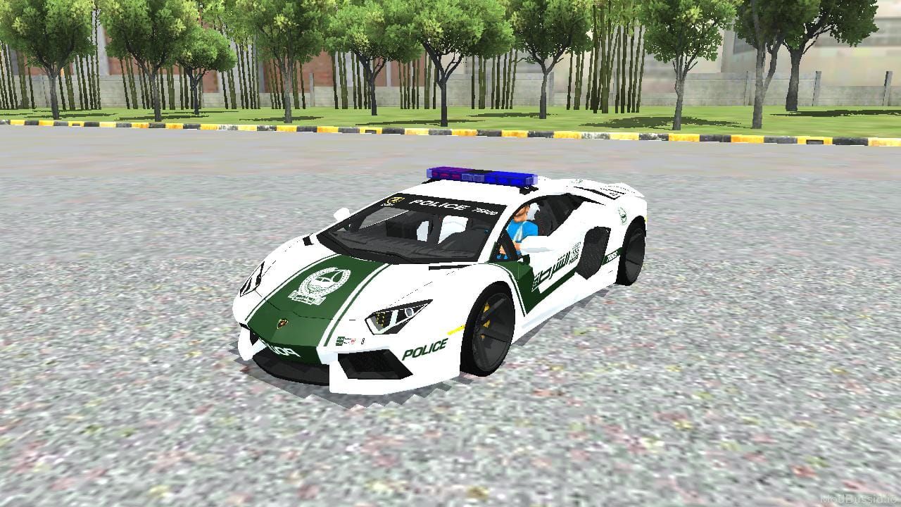 Download Mod Bussid Lamborghini Aventador LP700-4 Dubai HS Police