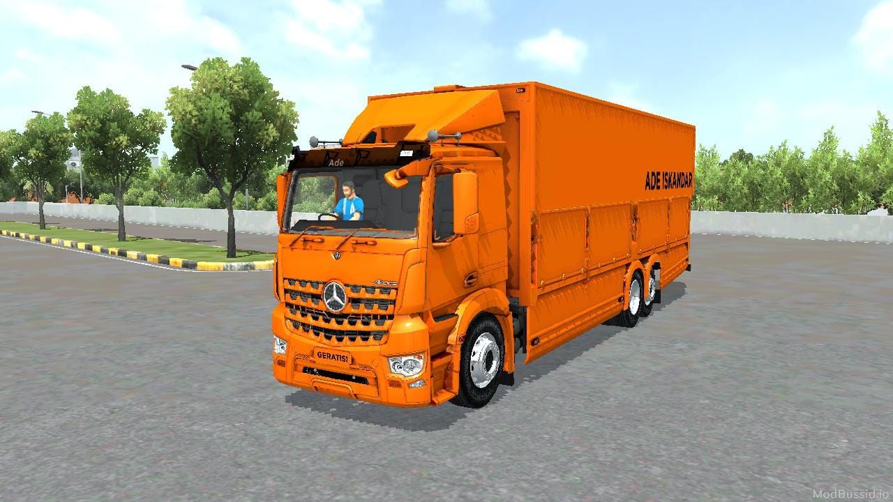 Download Mod Bussid MERCY AROCS WINGBOX