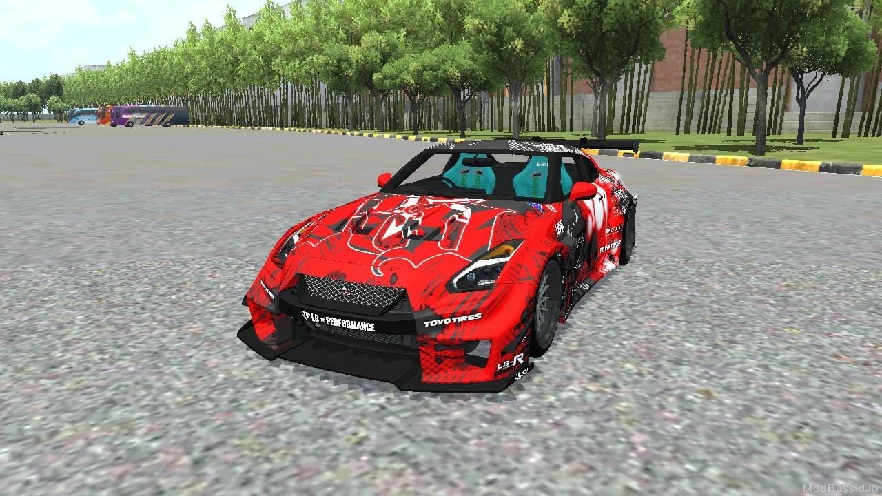 Download Mod Bussid Nissan GTR R35 Liberty Walk Silhouette