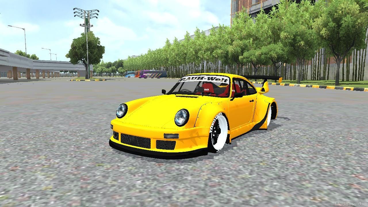Download Mod Bussid Porsche 911 RWB Car By MAH Channel