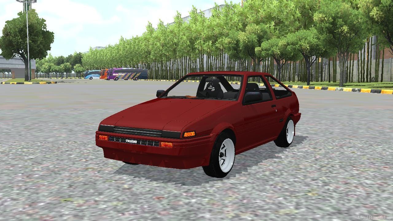 Download Mod Bussid Toyota AE86 Trueno Car By MAH Channel