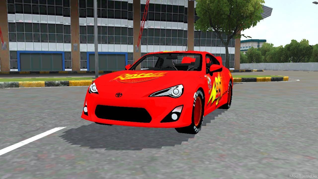 Download Mod Bussid Toyota GT86 Mcqueen Car