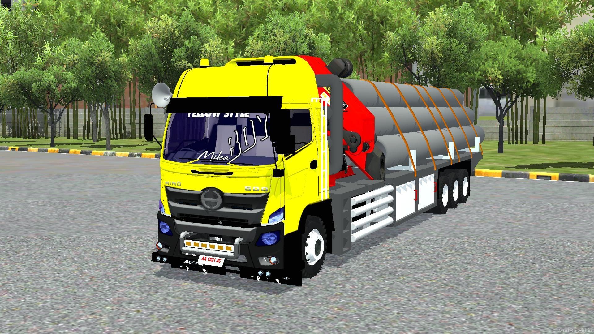 Download Mod Bussid Hino 500 Angkut Pipa Truck