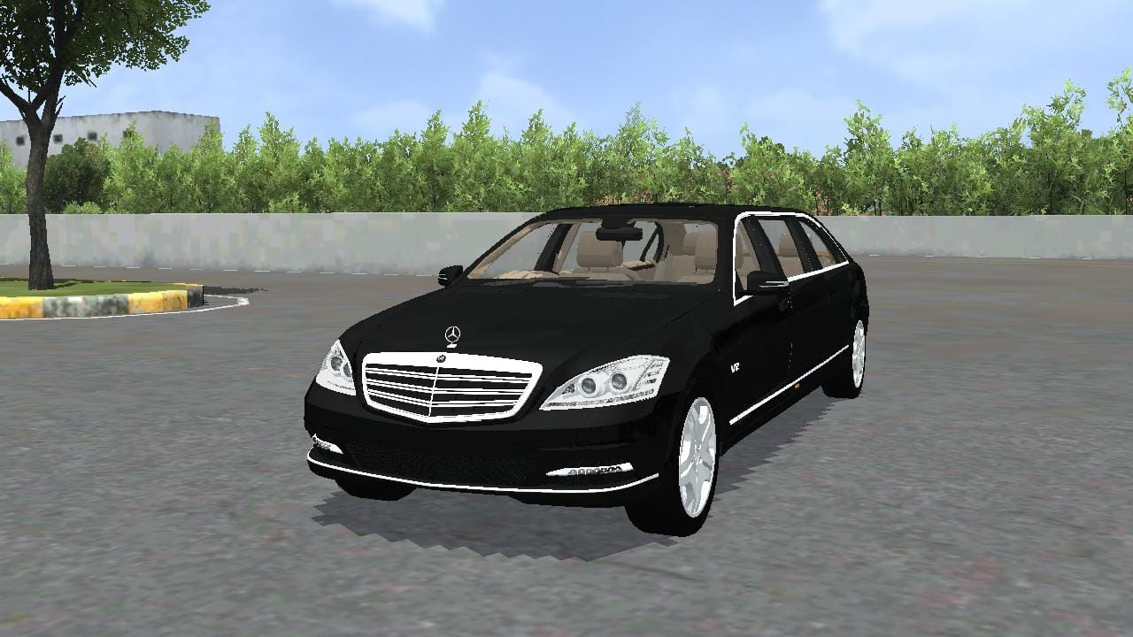 Download Mod Bussid Mercedes-Benz S600 Guard By MAH Channel