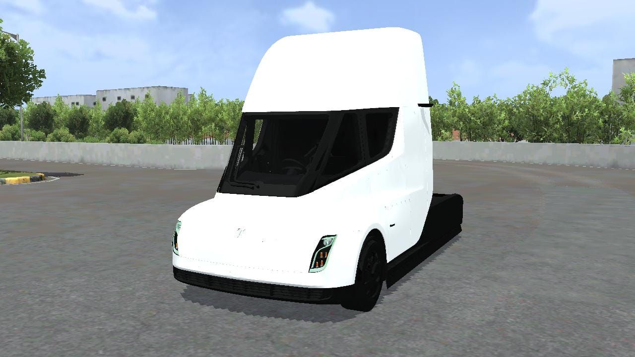 Download Mod Bussid Tesla Semi Truck By MAH Channel