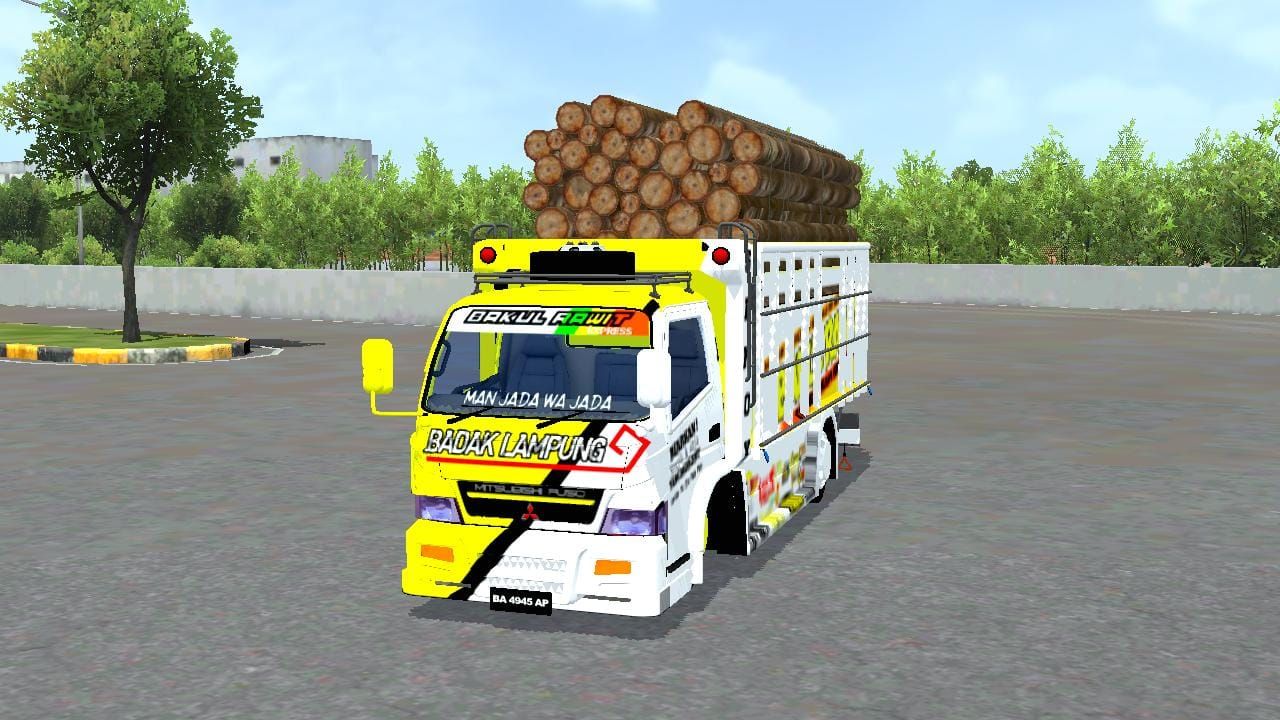 Download Mod Bussid CANTER MUATAN KAYU By HSD FT BAGAS AP