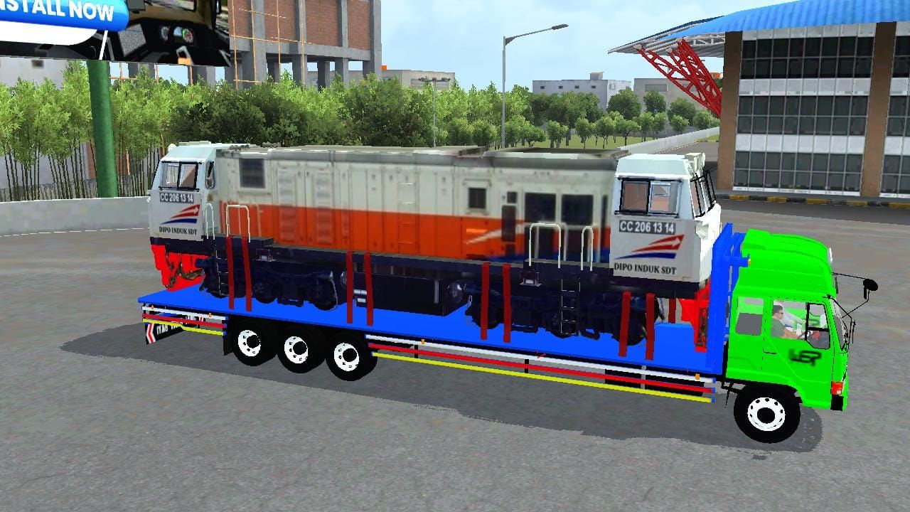 Photo of Fuso Fighter Angkut Lokomotif 3