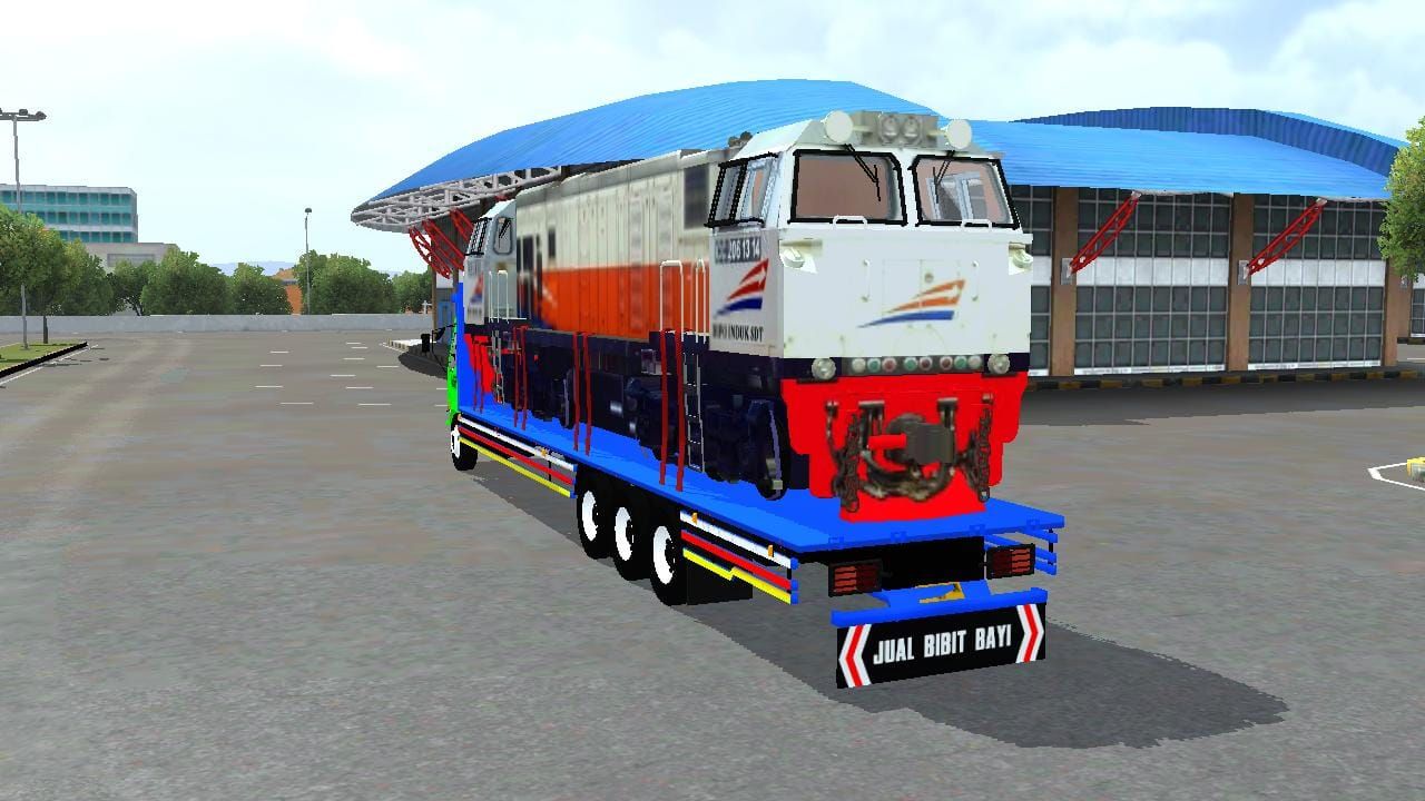 Photo of Fuso Fighter Angkut Lokomotif 6