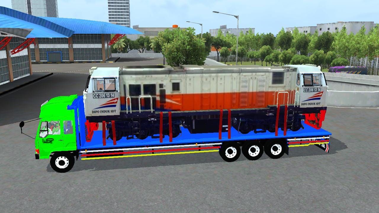 Photo of Fuso Fighter Angkut Lokomotif 7